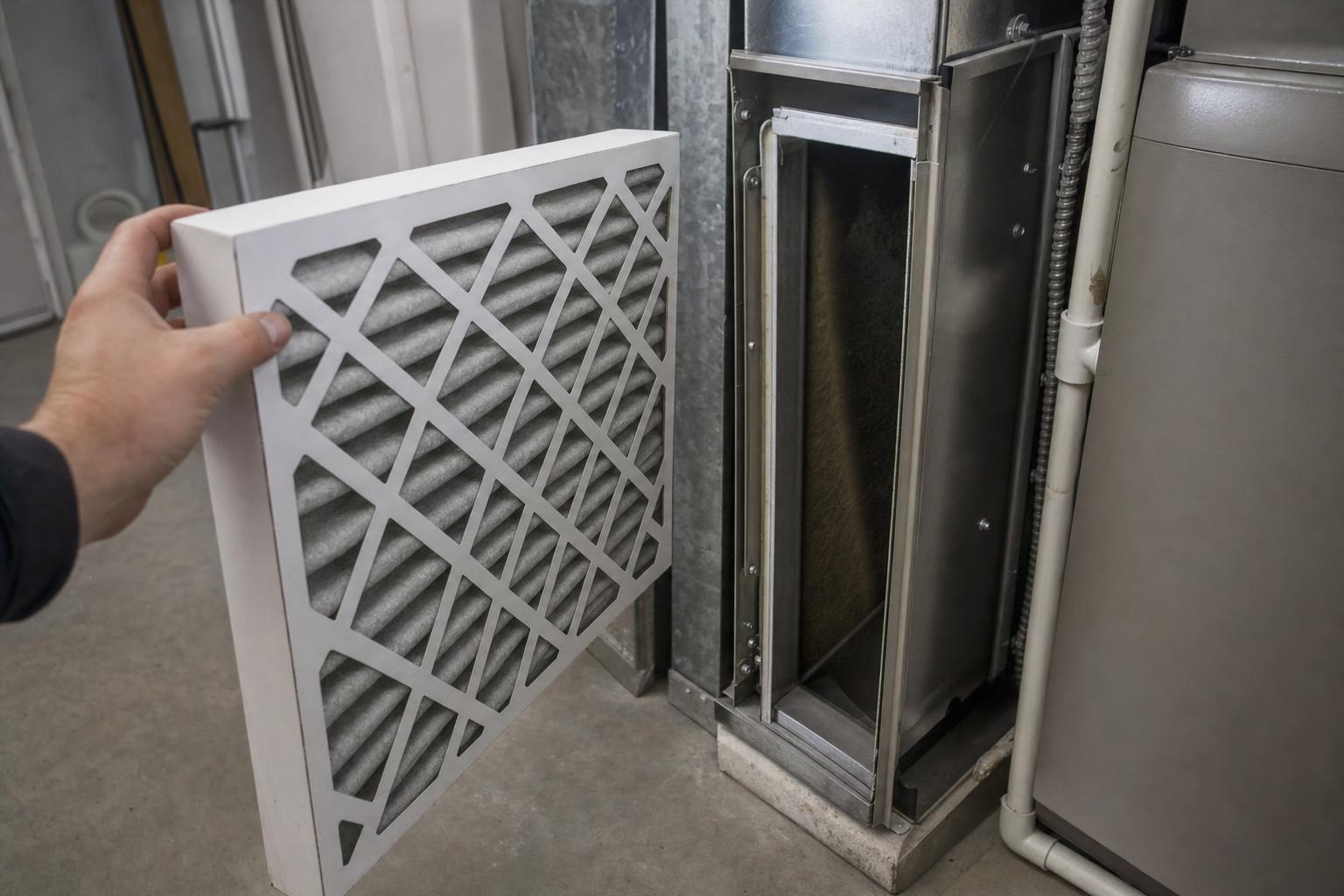 Furnace filter inspection for a cold-air complaint in an Oshawa home